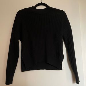 Abercrombie black sweater, mock turtleneck. Perfect condition!